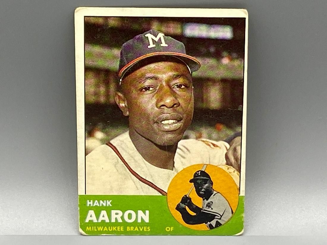 1963 Topps Hank Aaron #390 HOF (1 of 2)