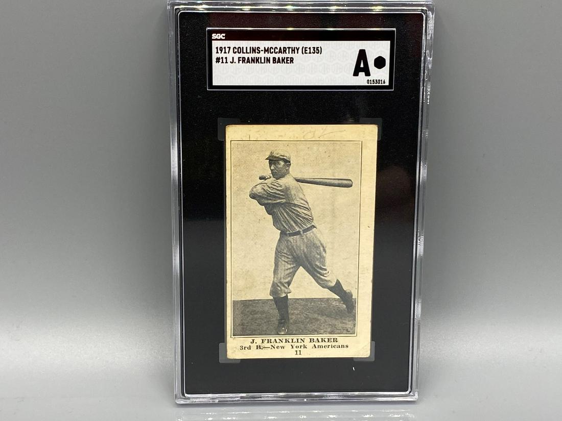 1917 Collins McCarthy Home Run Baker SGC Authentic -: 1917 Collins McCarthy Home Run Baker SGC Authentic - Ultra Rare Issue Very Desireable