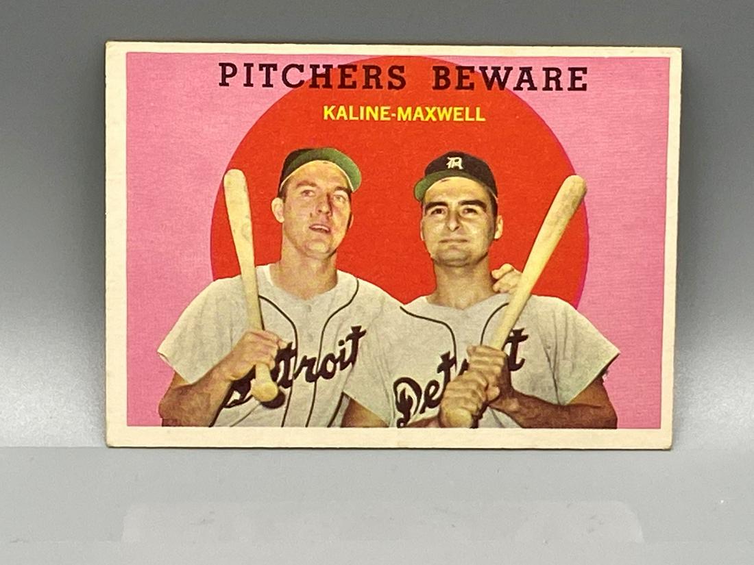 1959 Topps Al Kaline/Charlie Maxwell - Pitchers Beware (1 of 2)