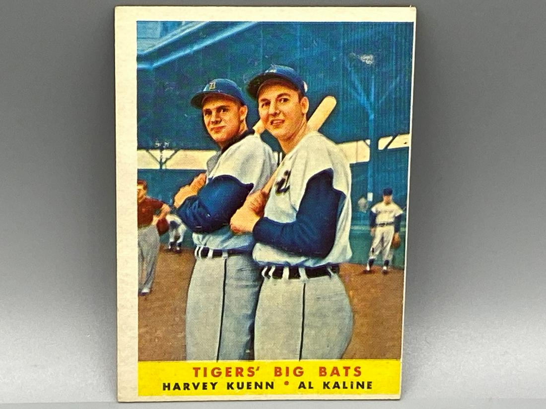 1958 Topps Al Kaline/Harvey Kuenn - Tigers' Big Bats (1 of 2)