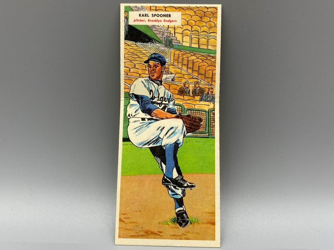 1955 Topps Double Header Karl Spooner/Jim Hughes (1 of 2)