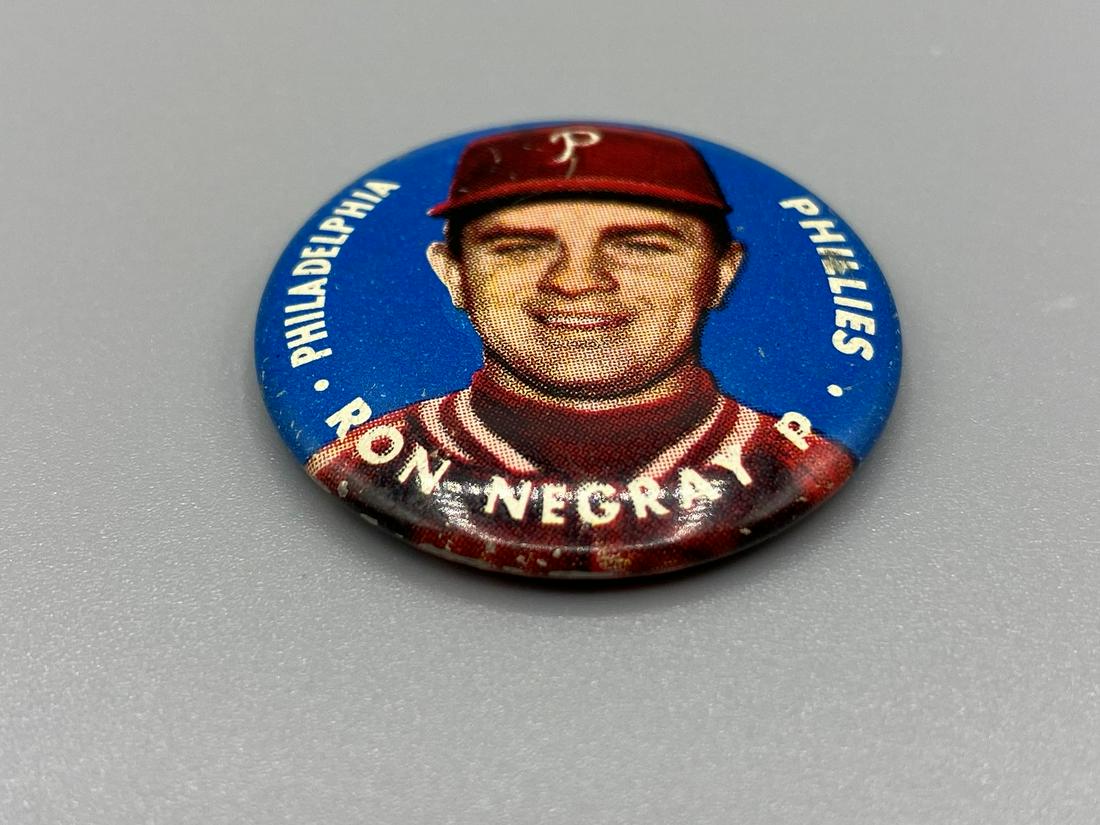 1956 Topps Pins Ron Negray - Scarce: 1956 Topps Pins Ron Negray - Scarce