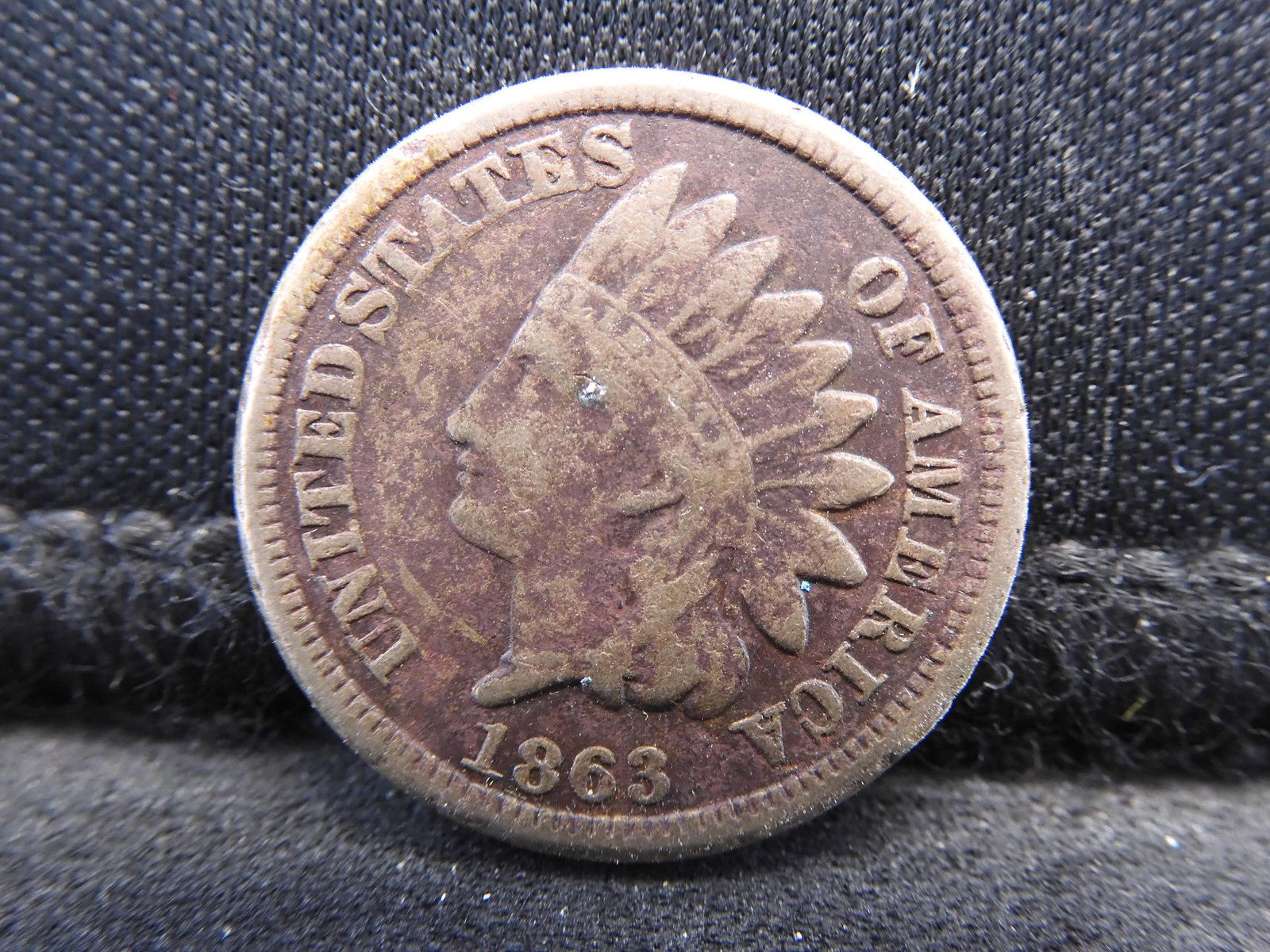 1863 CN Semi-Key Date Indian Head Cent.  Civil War (1 of 2)