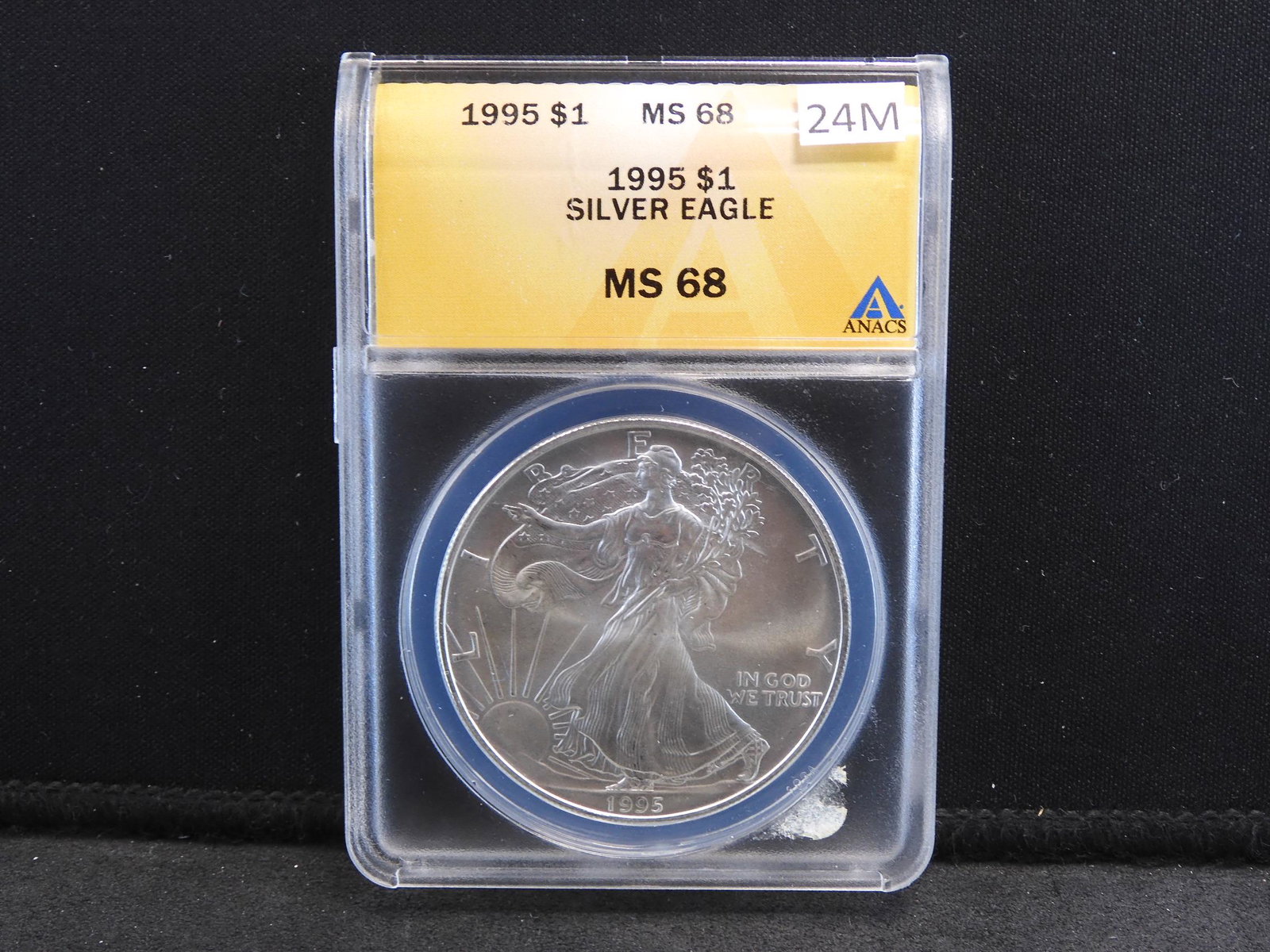 1995 Gem Uncirculated Silver American Eagle Graded MS68 (1 of 4)