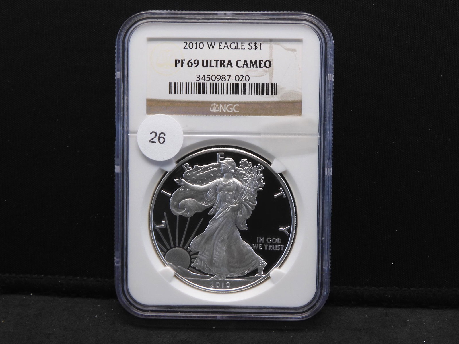 2010 W American Silver Eagle.  Slabbed by NGC (top tier (1 of 4)