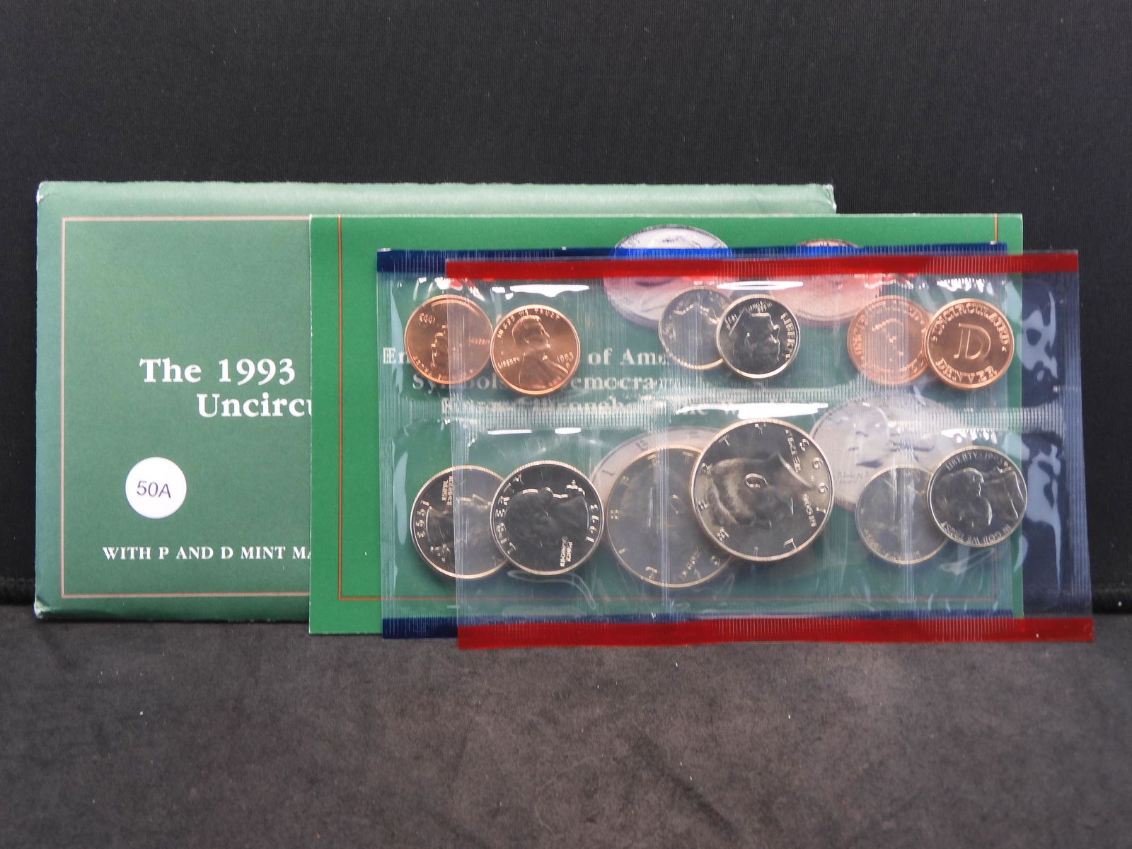 1993 P/D 20 Coin US Mint Set.  Regular issues.  BU (1 of 6)