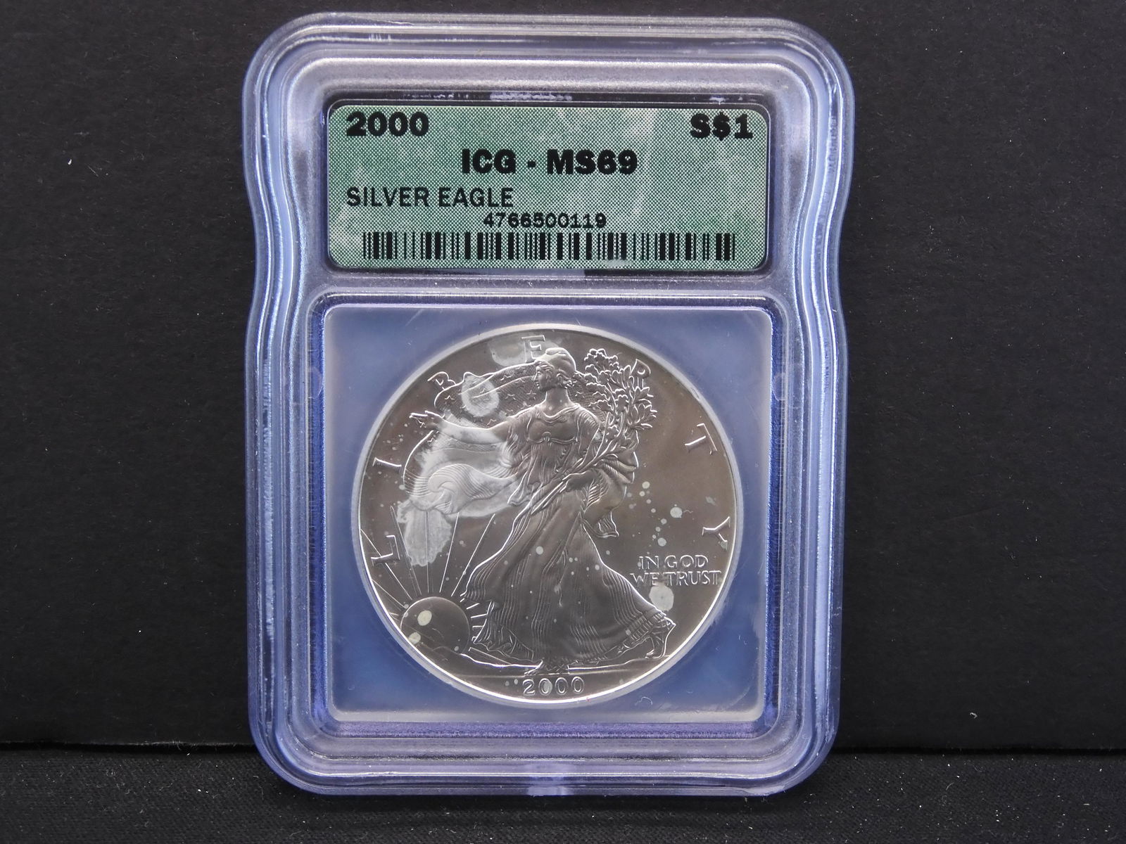 2000 ICG MS69 American Silver Eagle (1 of 4)