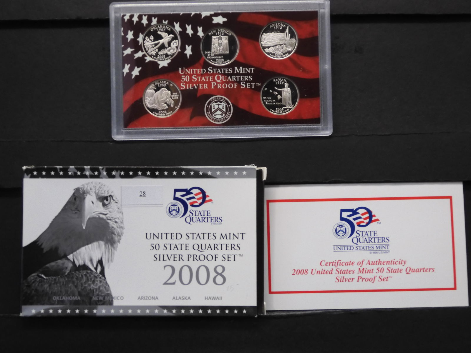 2008 U.S. Silver Quarter Proof Set OGP (1 of 4)