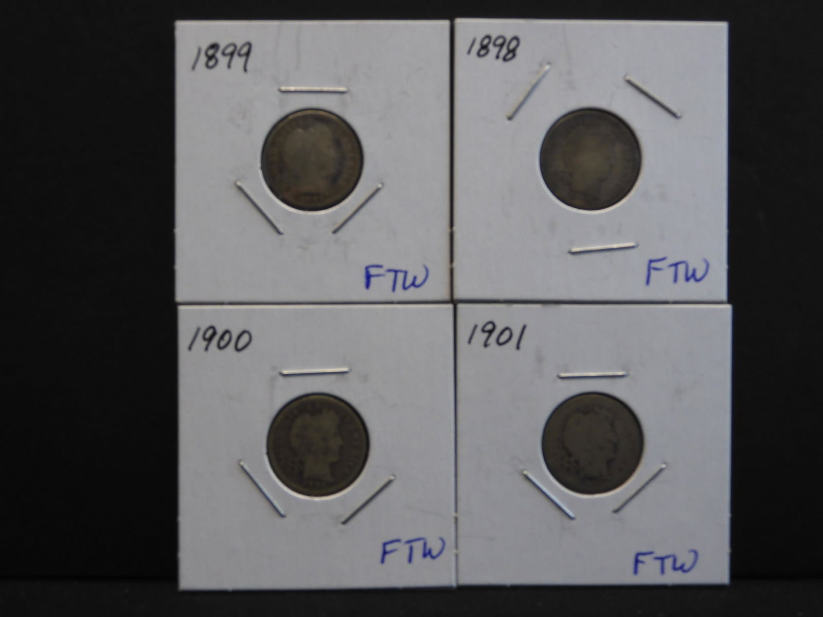 1898-1901 Barber Silver Dimes (1 of 5)