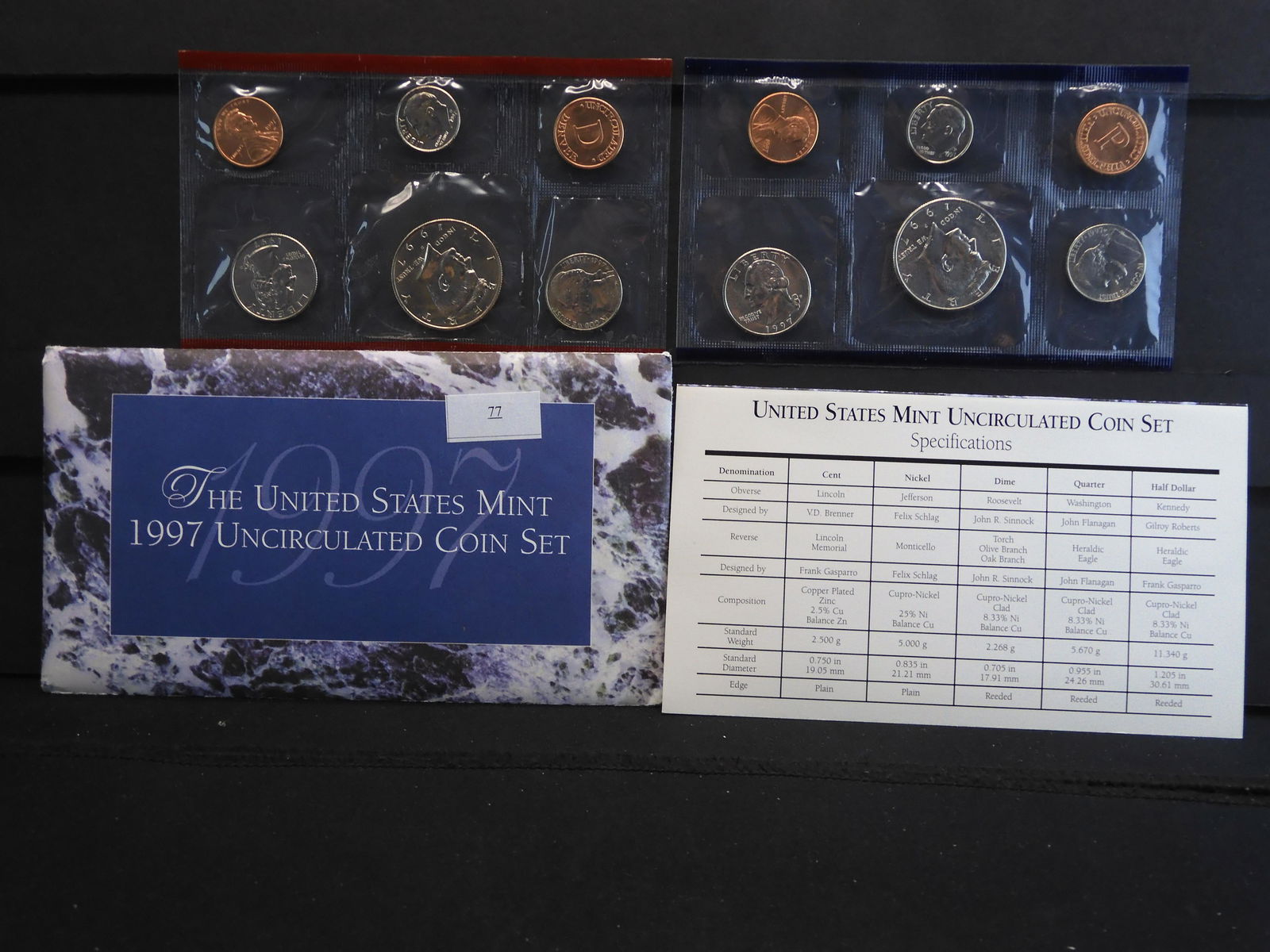 1997 U.S. Uncirculated P & D Mint Set OGP (1 of 6)