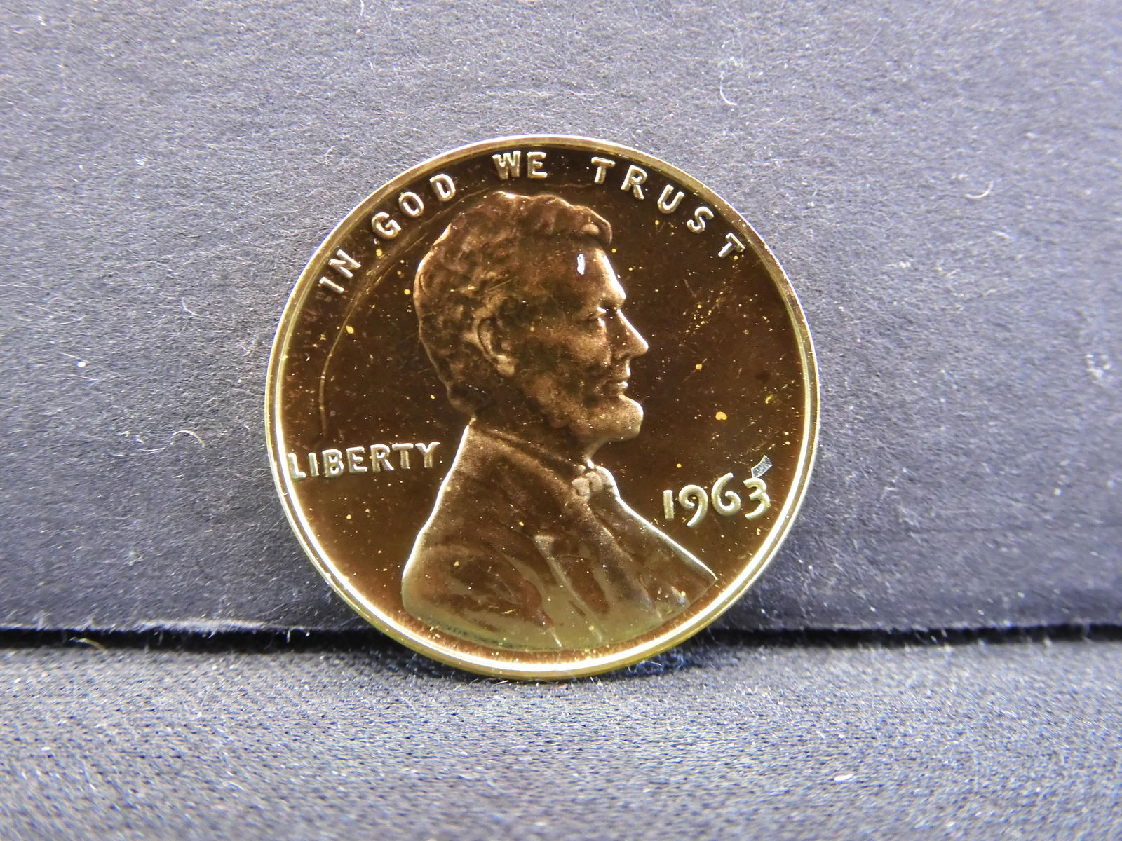 1963 PROOF Lincoln Cent.  Beautiful Toning!! (1 of 2)