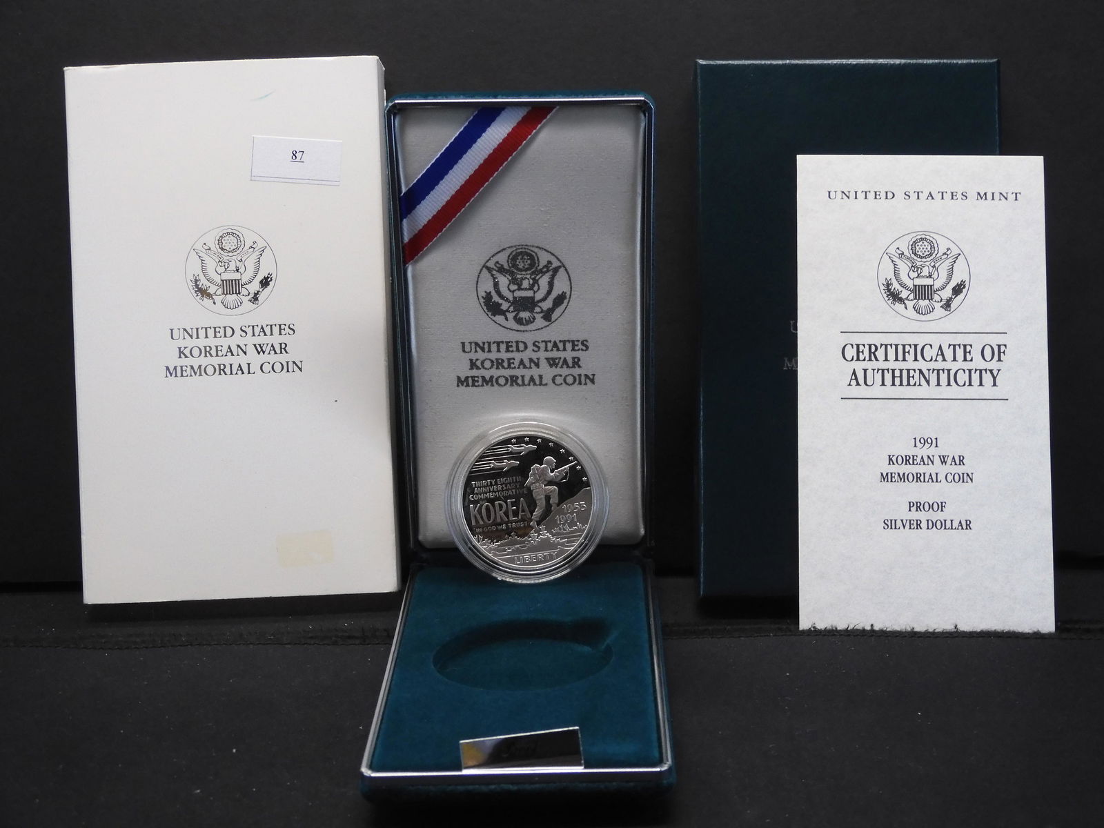 1991 U.S. Korean War Memorial Proof Silver Dollar OGP (1 of 4)