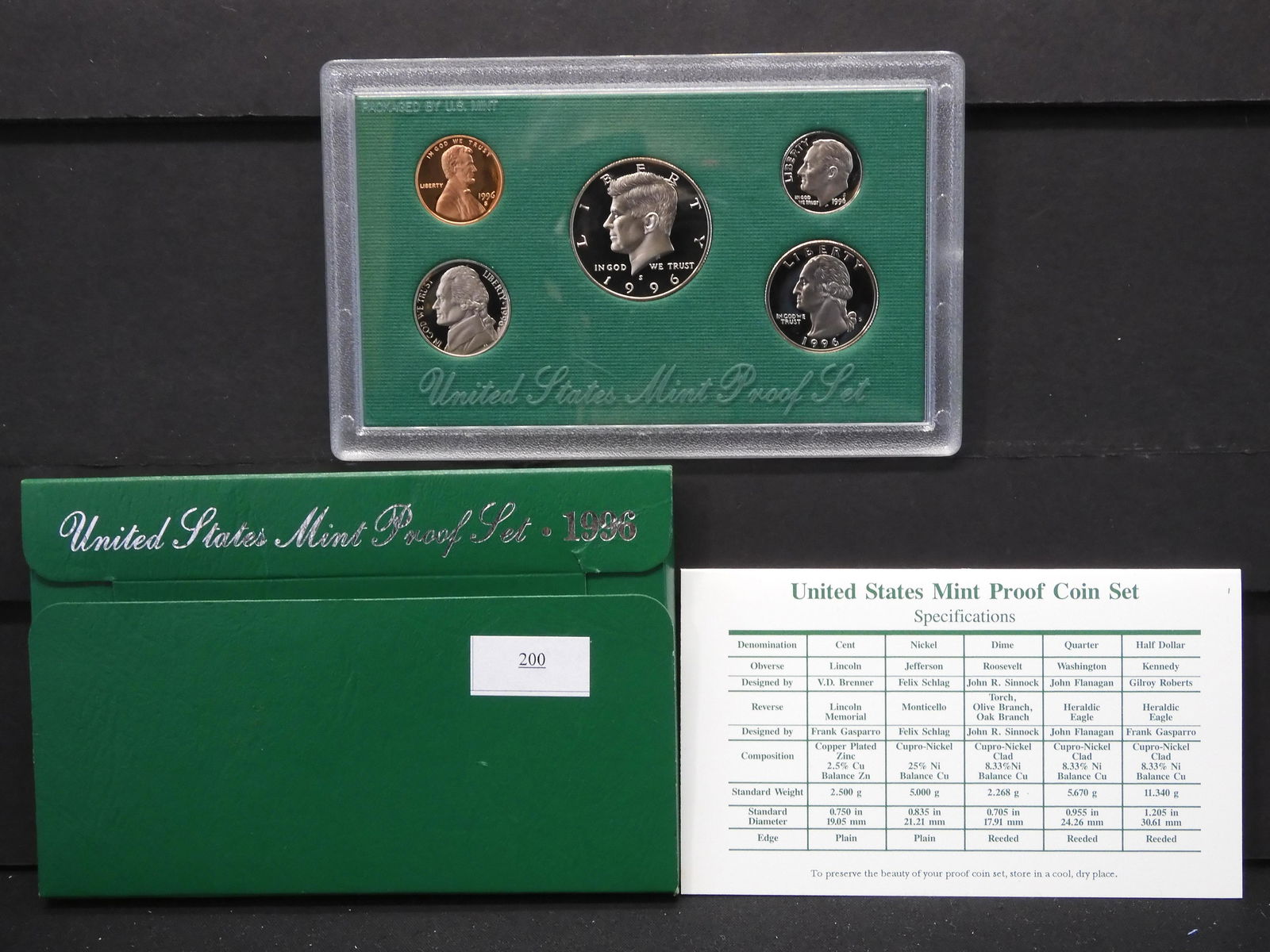 1996 U.S. Proof Set OGP (1 of 4)