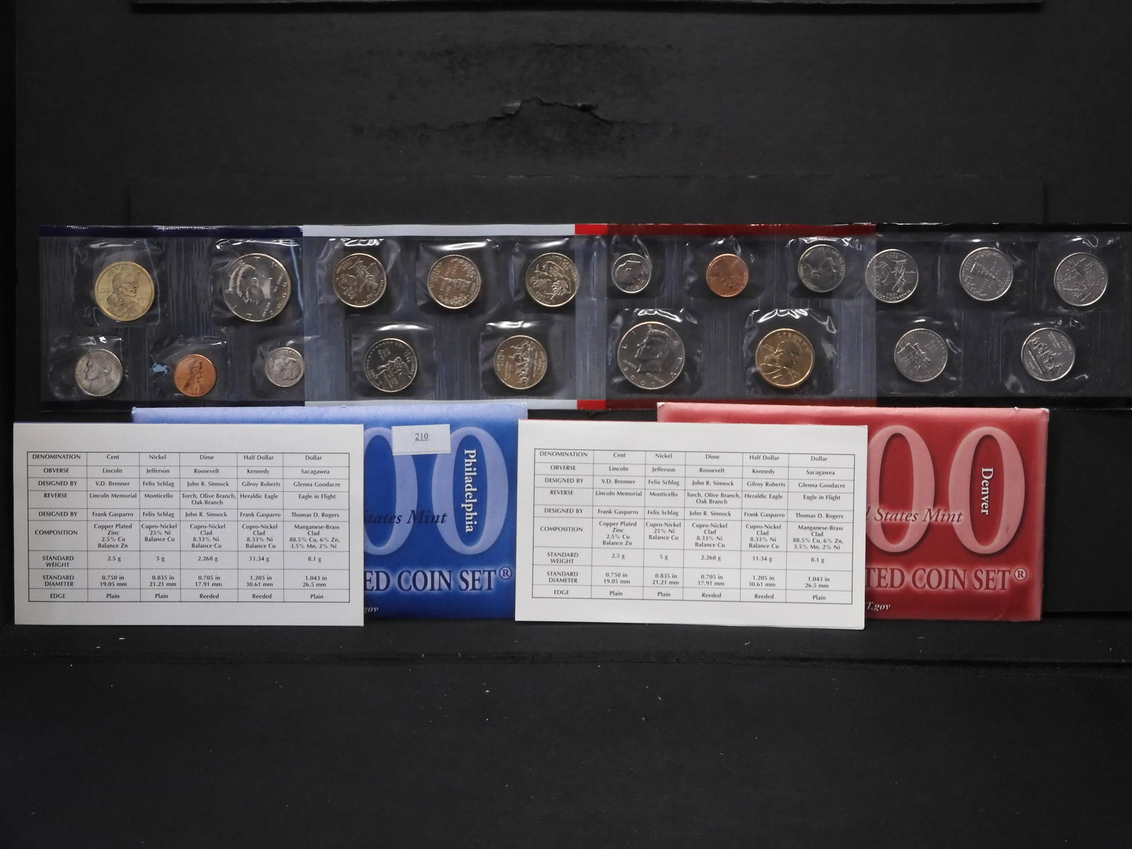 2000 U.S. Uncirculated P & D Mint Set OGP (1 of 4)