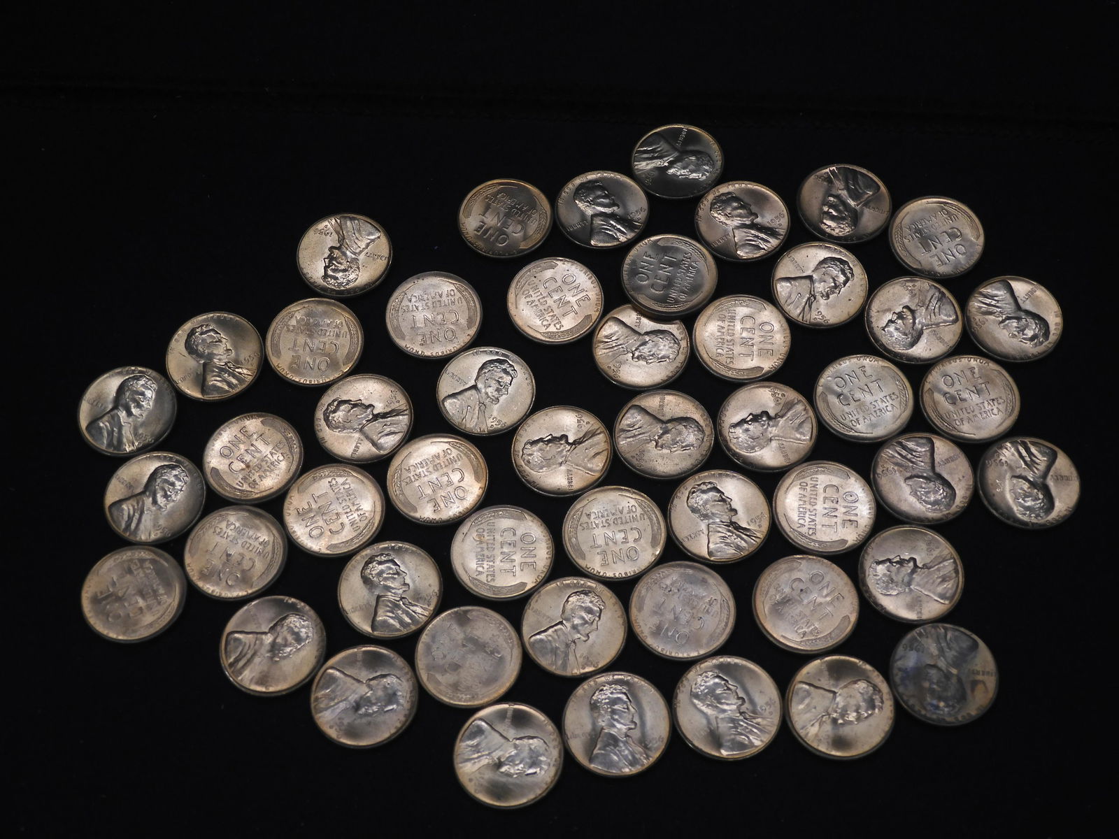 Gem BU Roll 1956-D Lincoln Wheat Cents (1 of 6)