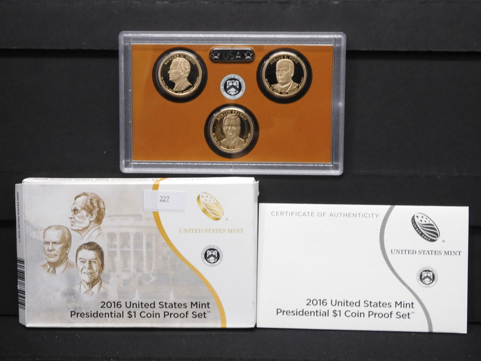 2016 U.S. Presidential 4 Coin $1 Proof Set OGP (1 of 4)