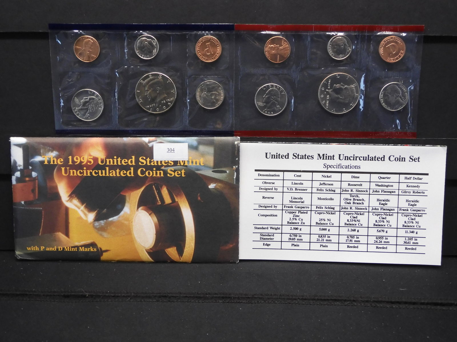 1995 U.S. Uncirculated P & D Mint Set OGP (1 of 6)