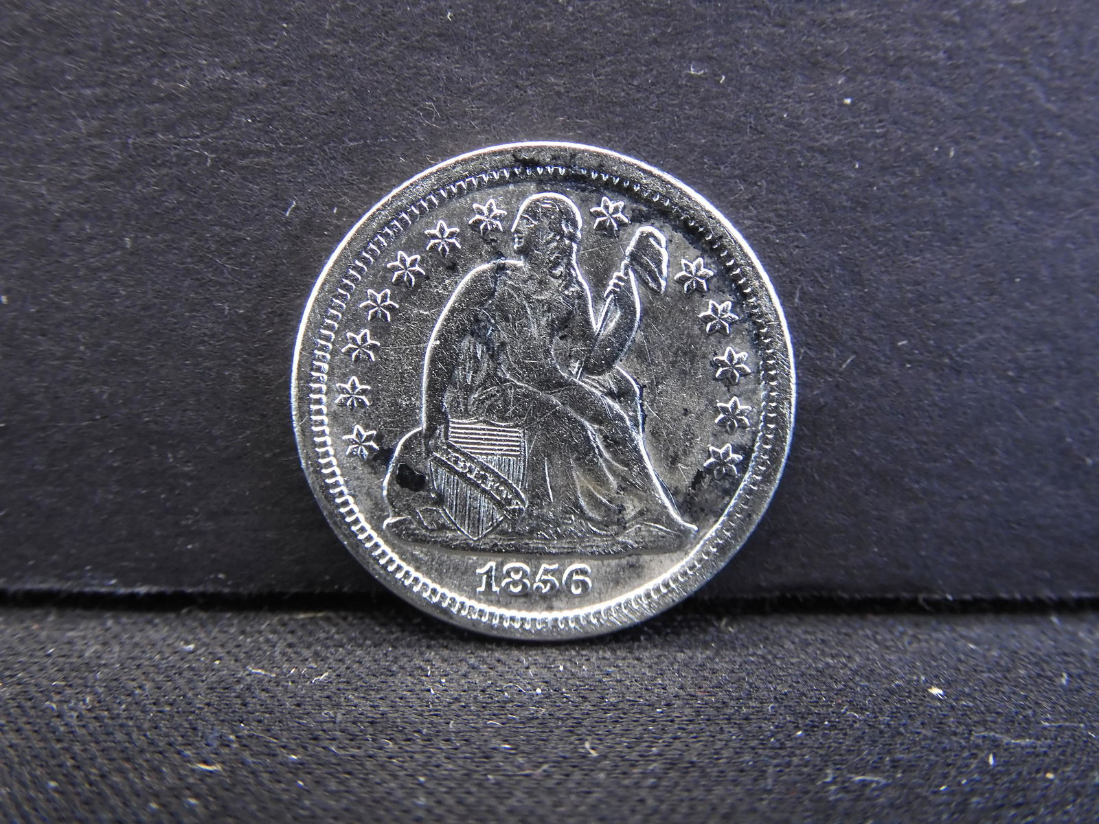 1856 Liberty Seated Dime.  Beautiful Detail!! (1 of 2)