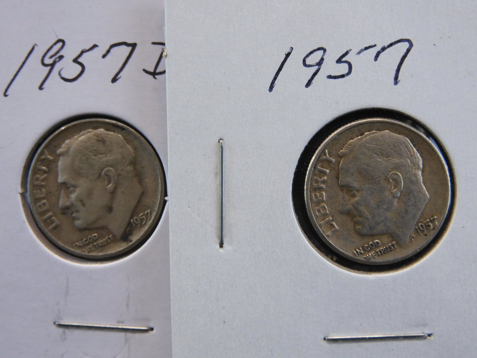1957 P&D 90% Silver Roosevelt Dimes: 1957 P&D 90% Silver Roosevelt Dimes