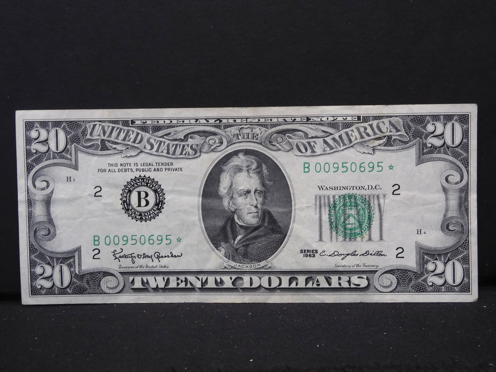 1963 $20 Federal Reserve Note.  STAR replacement. (1 of 3)