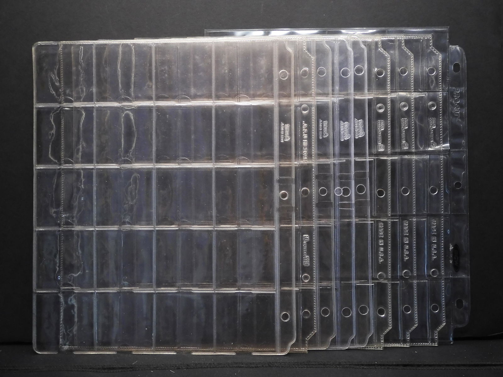 Ten 9.5" X 11" Sheets Contains 20 Pockets Per Page For (1 of 2)