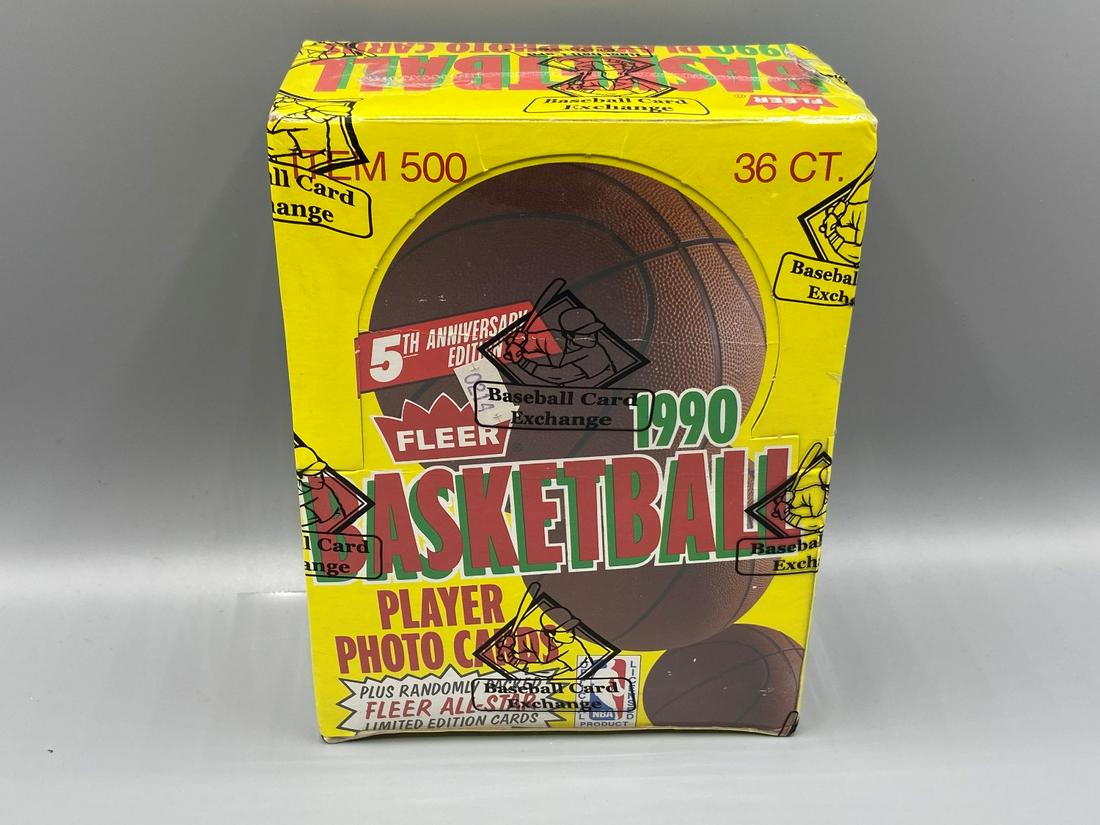 1990 Fleer Basketball Wax Box BBCE Wrapped - Hot (1 of 2)