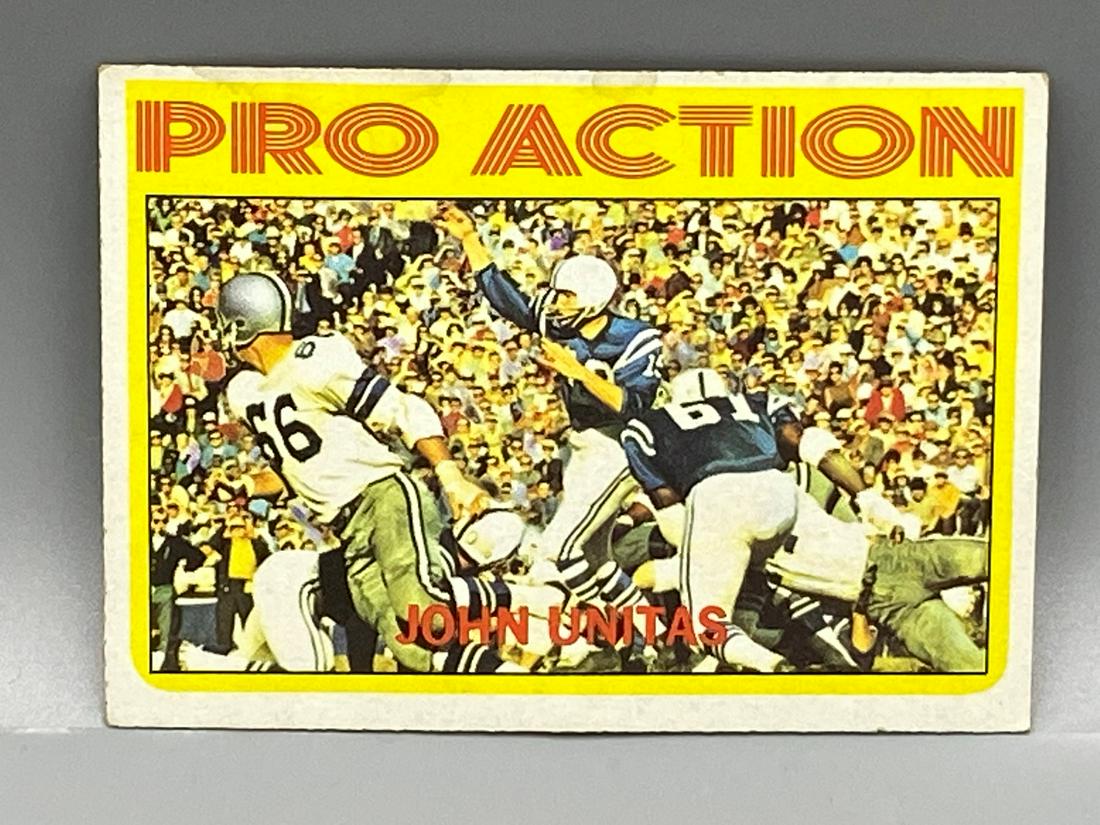 1972 Topps John Unitas Pro Action #251 HOF (1 of 2)