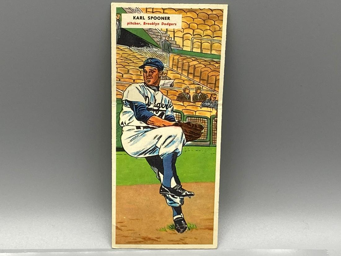 1955 Topps Double Header Karl Spooner/Jim Hughes (1 of 2)