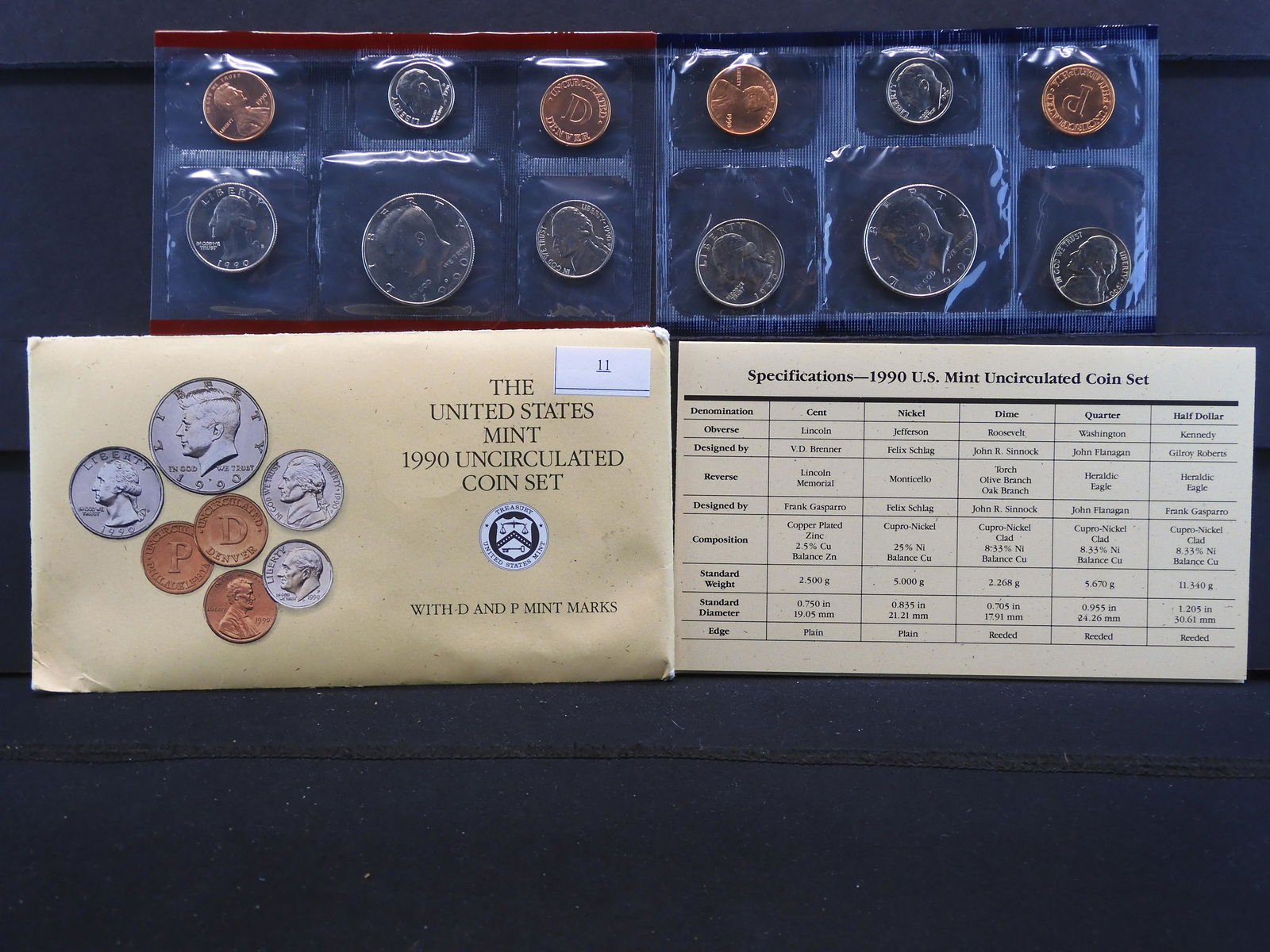 1990 U.S. Uncirculated P & D Mint Set OGP (1 of 7)