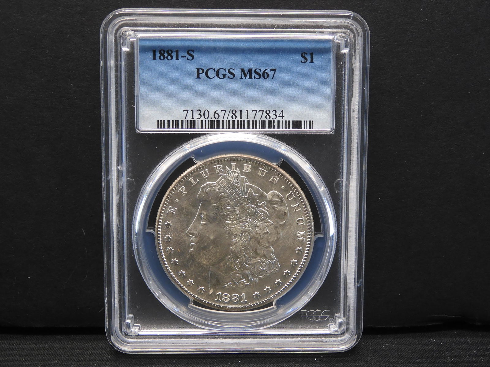 1881-S Morgan Silver Dollar.  PCGS MS67.  **ULTRA RARE (1 of 4)