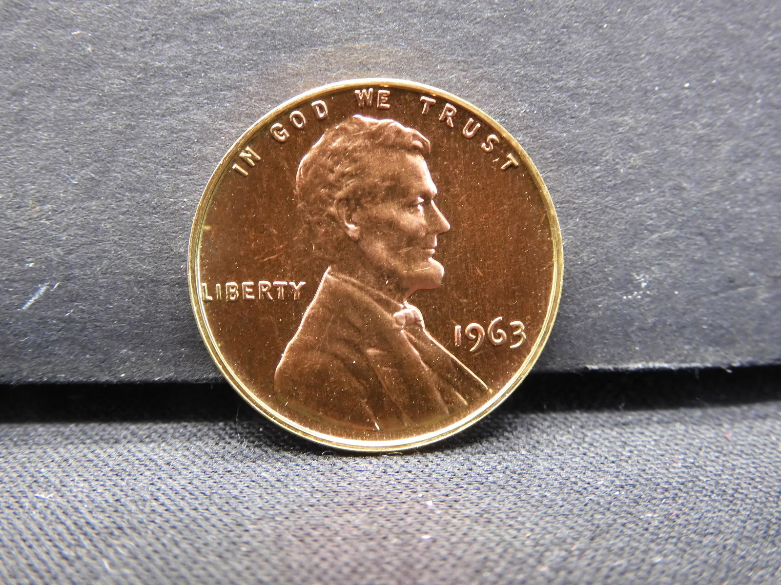 1963 PROOF Lincoln Cent.  Beautiful Colorful Toning!! (1 of 2)
