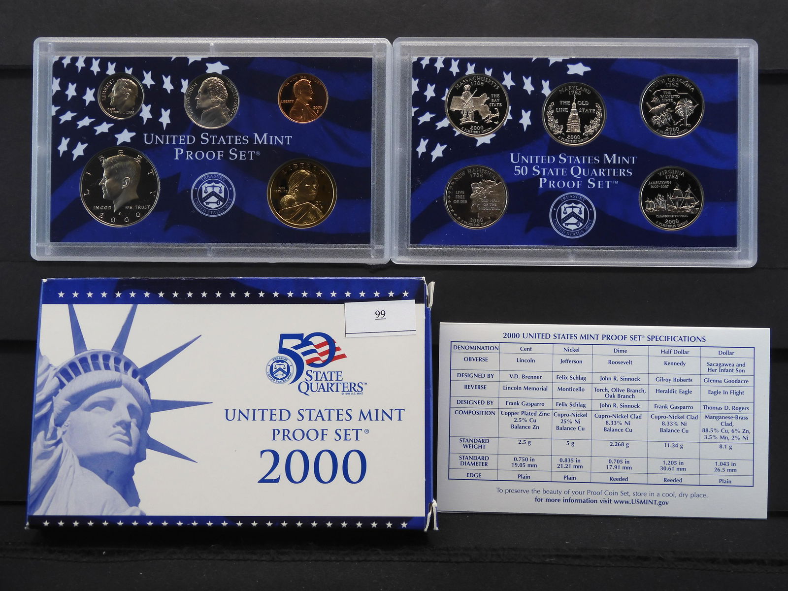 2000-S U.S. Proof Set OGP (1 of 8)