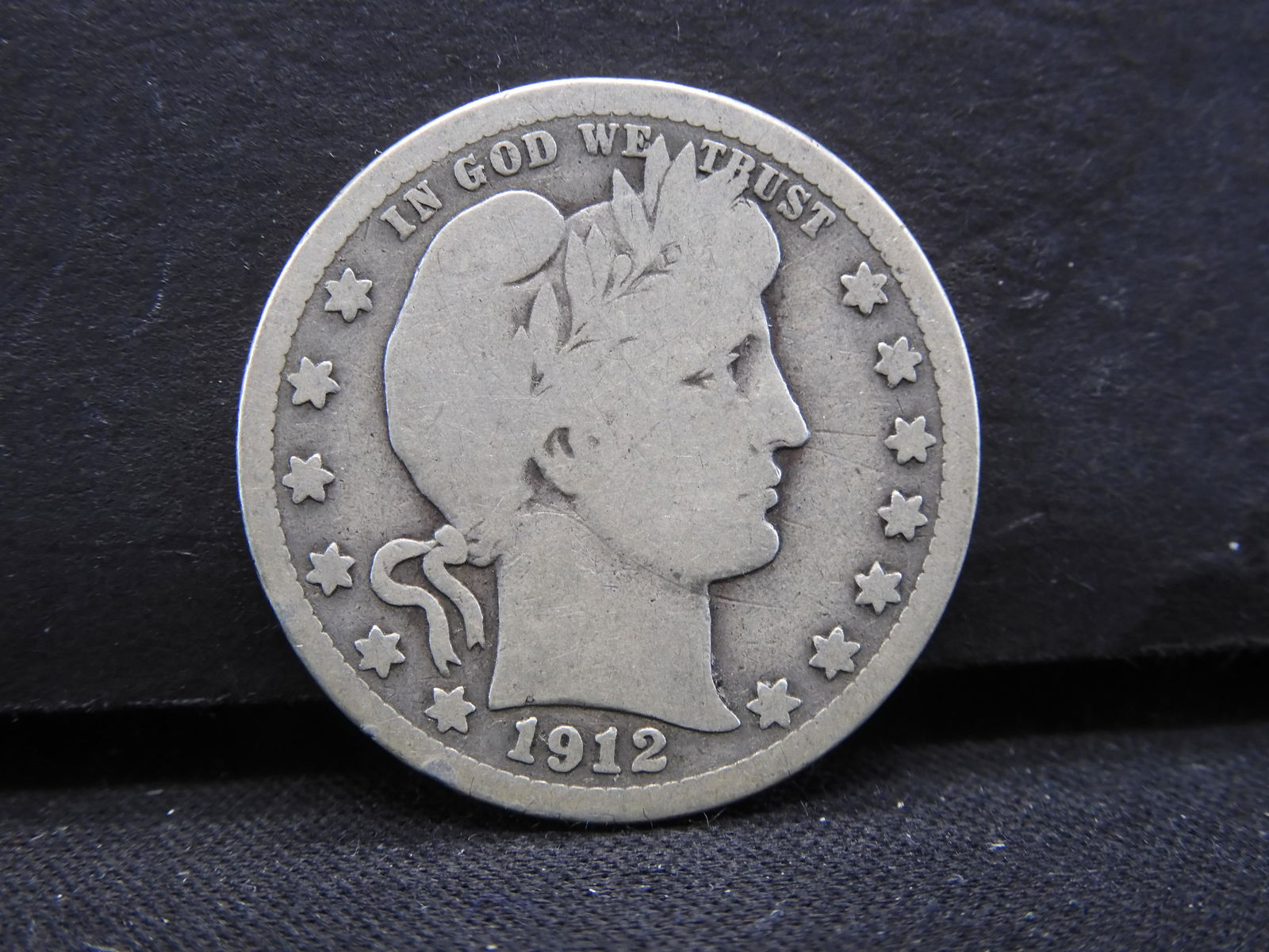 1912 Barber Quarter.  VG (1 of 2)