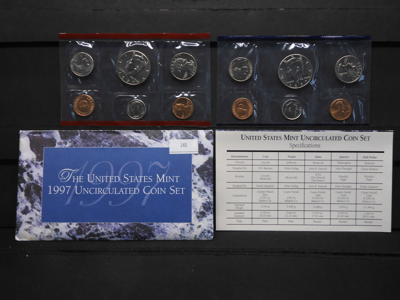 1997 U.S. Uncirculated P & D Mint Set OGP (1 of 7)