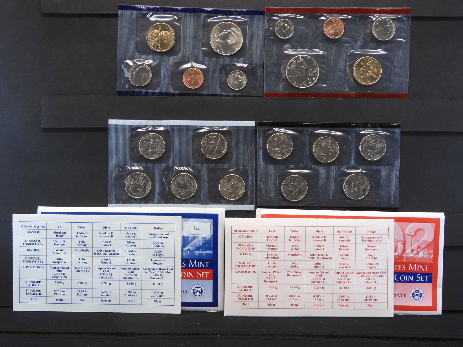 2002 U.S. Uncirculated P & D Mint Set OGP (1 of 11)