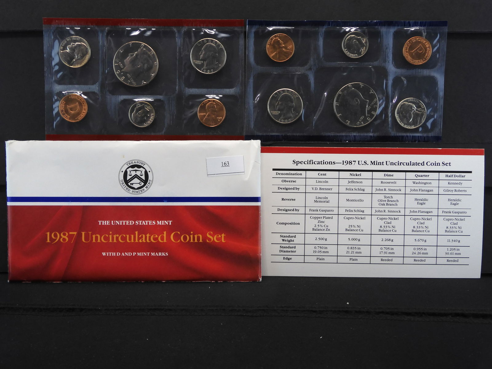 1987 U.S. Uncirculated P & D Mint Set OGP (1 of 7)