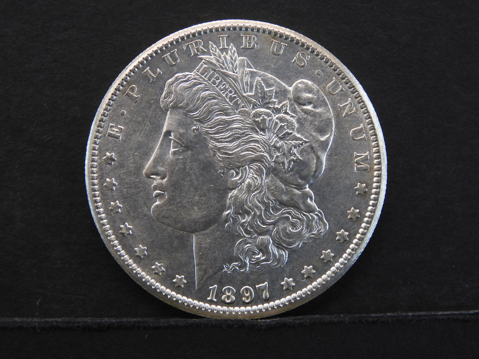 1897-S Morgan Silver Dollar.  Nice UNC Coin!   SCARCE (1 of 2)