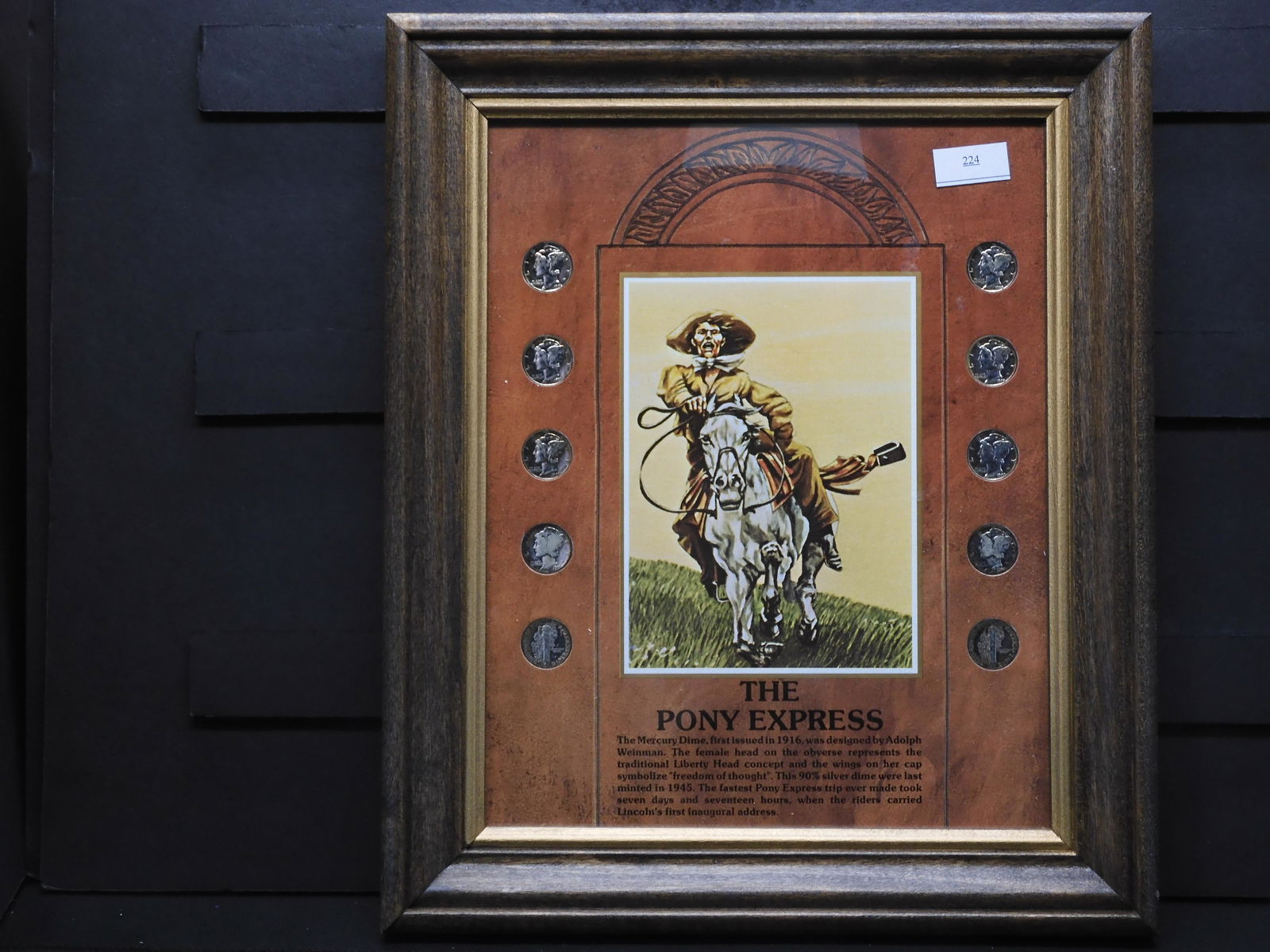 The Pony Express - 10 Mercury Silver Dimes Collection - (1 of 9)