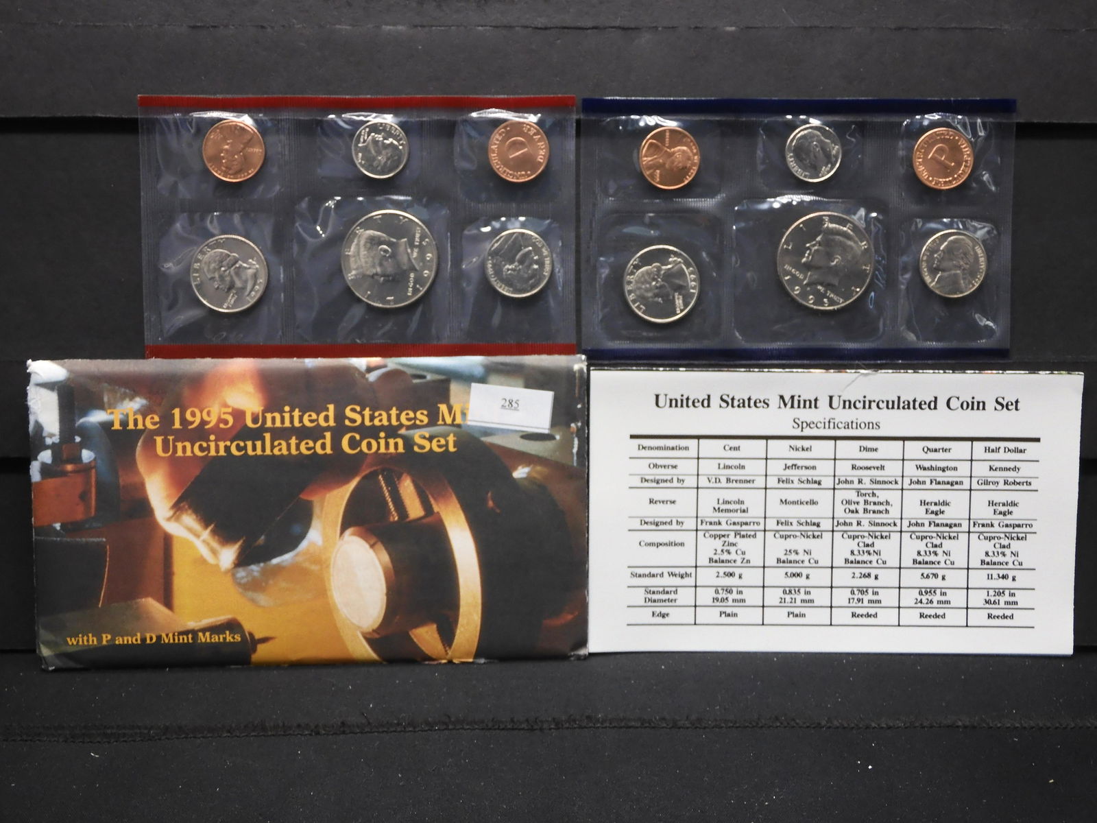 1995 U.S. Uncirculated P & D Mint Set OGP (1 of 6)