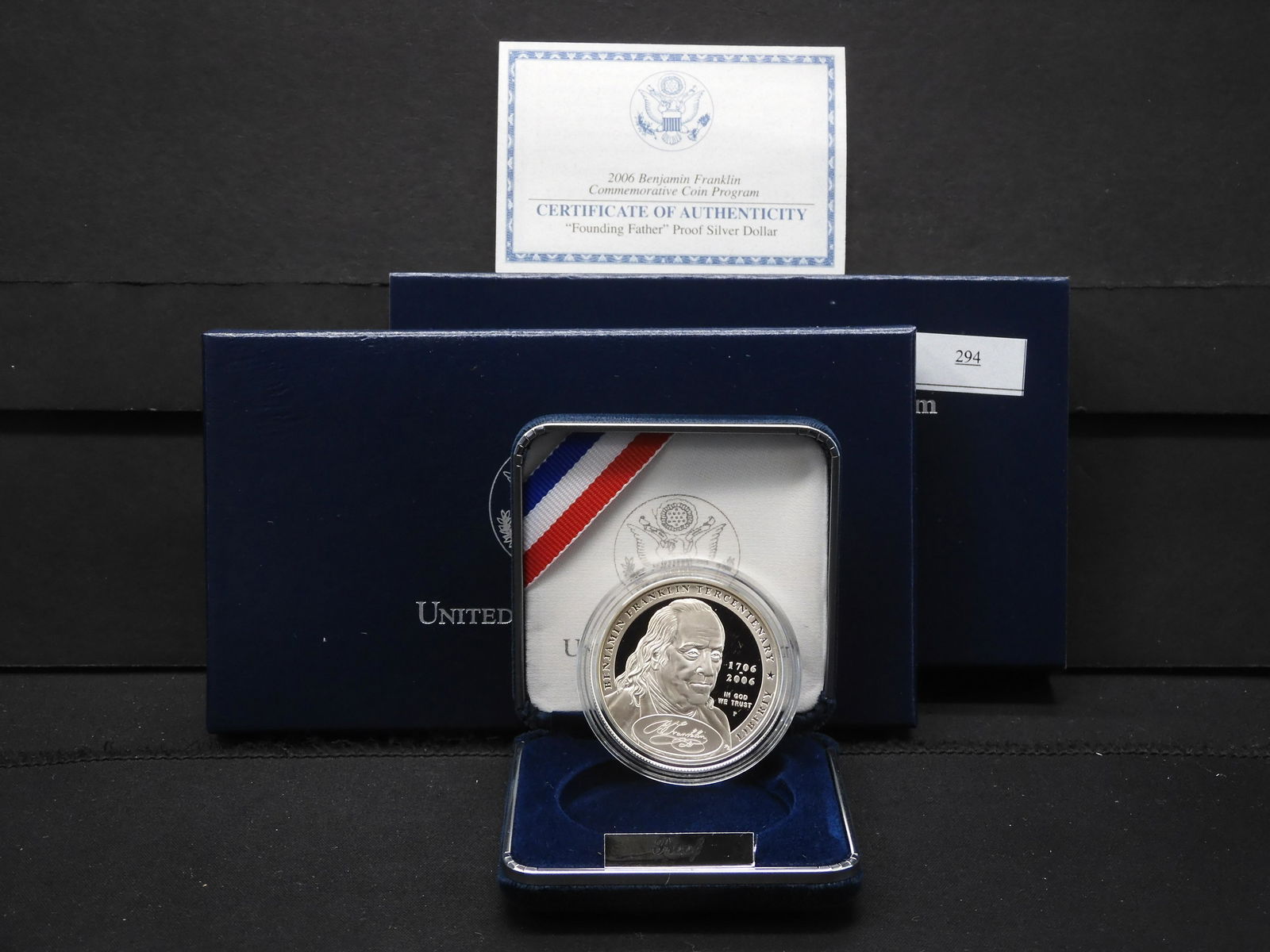 2006 U.S. Benjamin Franklin Commem "Founding Father" (1 of 4)