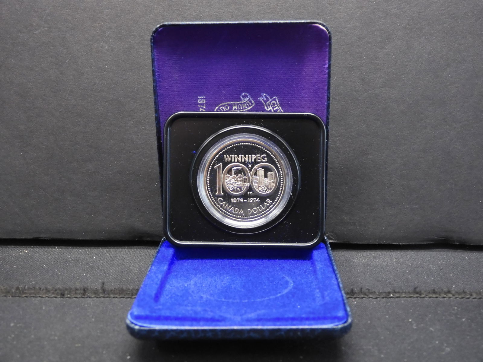 1974 Canada Winnipeg Dollar w/ Case 50% Silver (1 of 3)