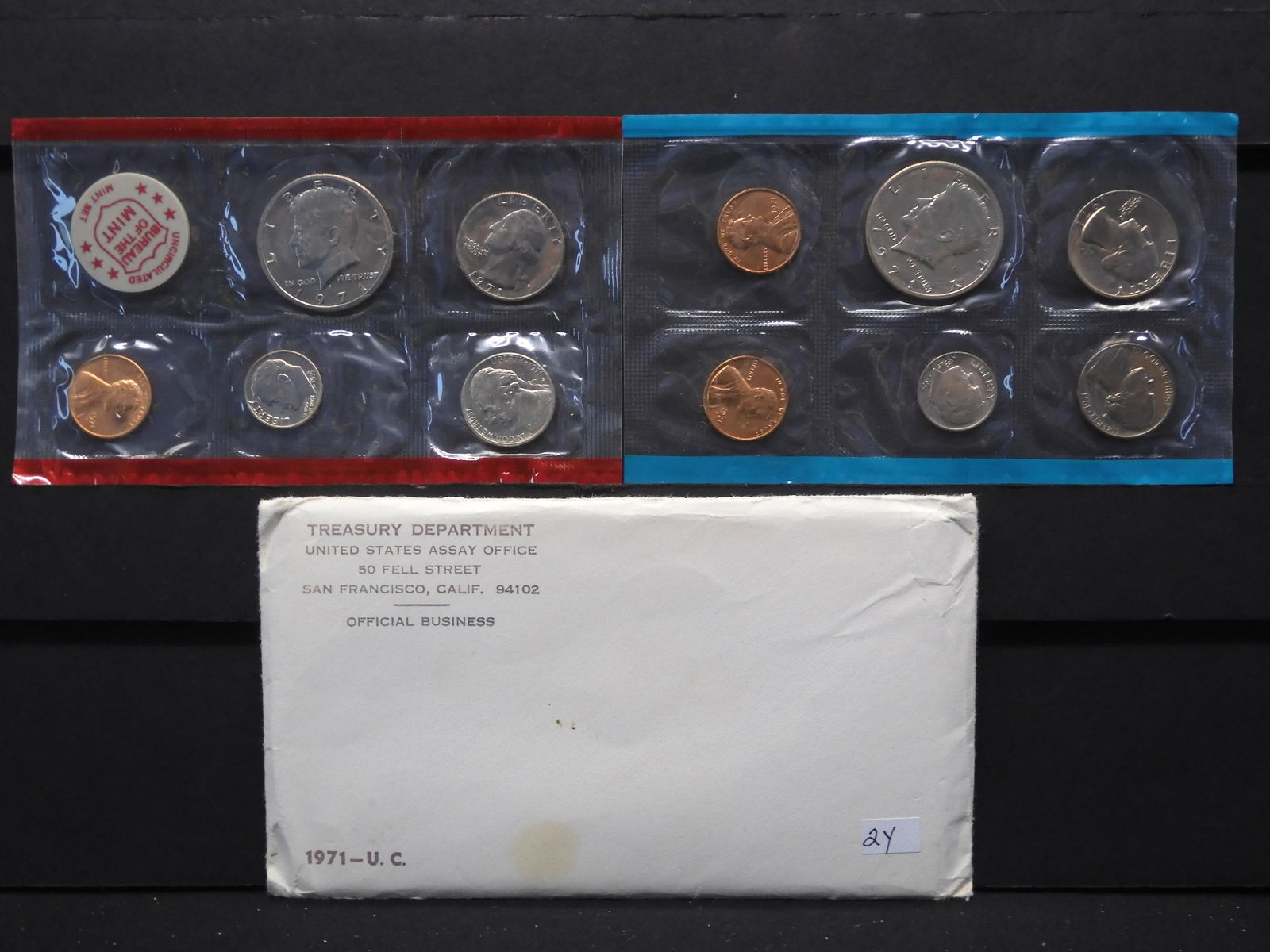 1971 P & D US Mint Uncirculated Coin Set (1 of 5)