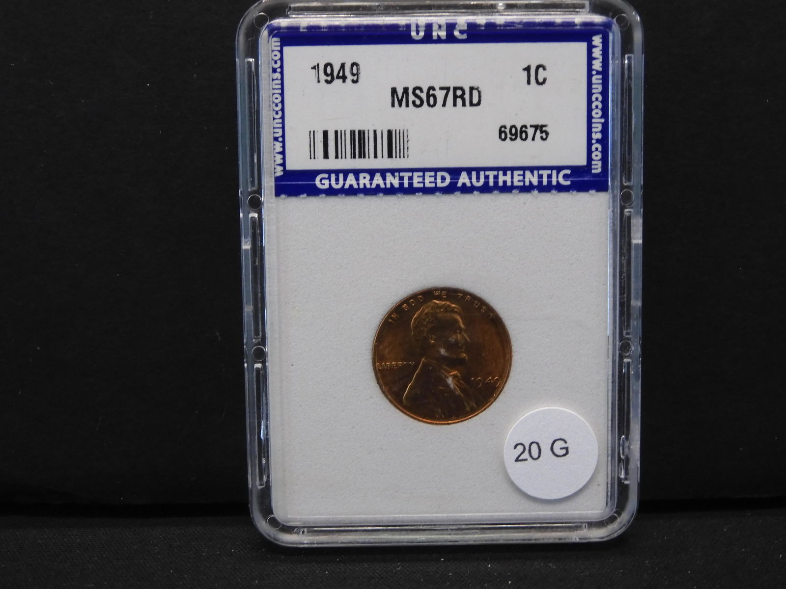 1949/1955-D Lincoln Wheat Cents MS67RD (1 of 8)