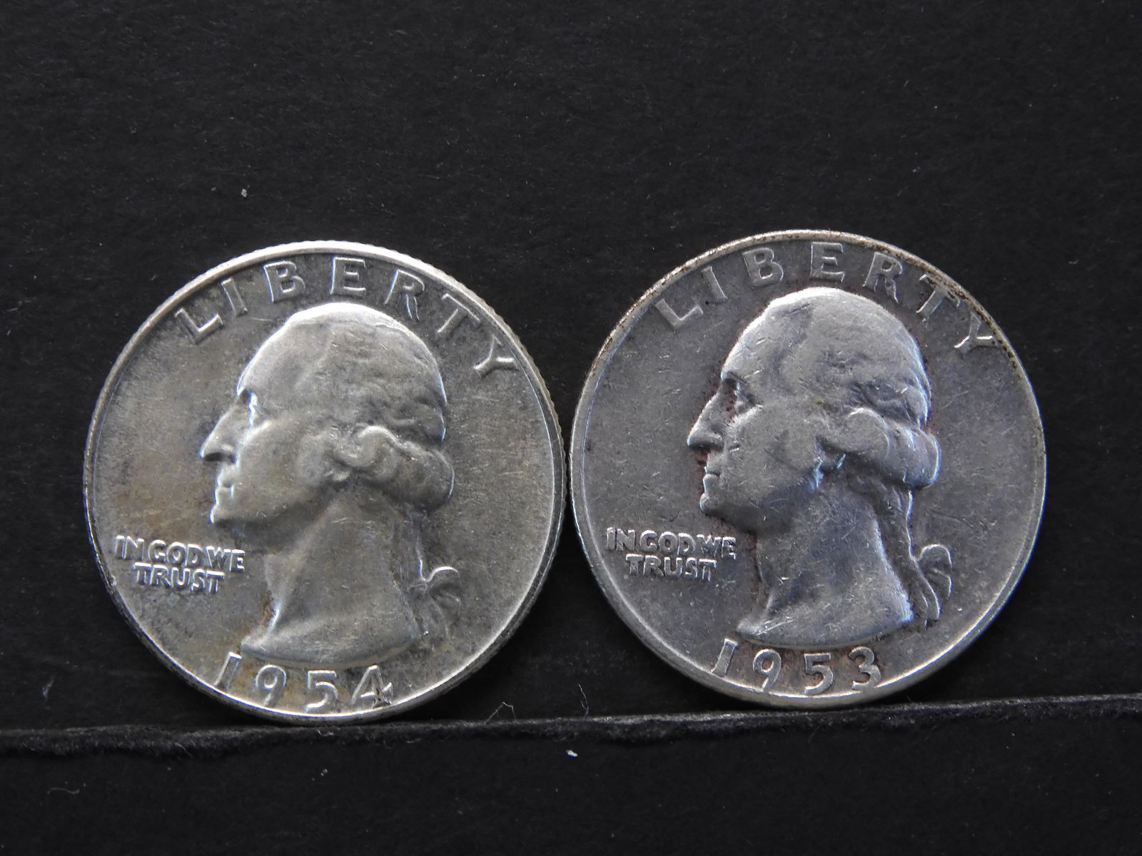 1953/1954 High Grade Washington Quarters (1 of 2)