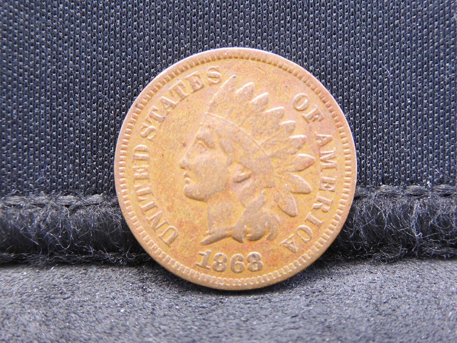 1868 Indian Head Cent Tough Date VF+ Great Color! (1 of 2)