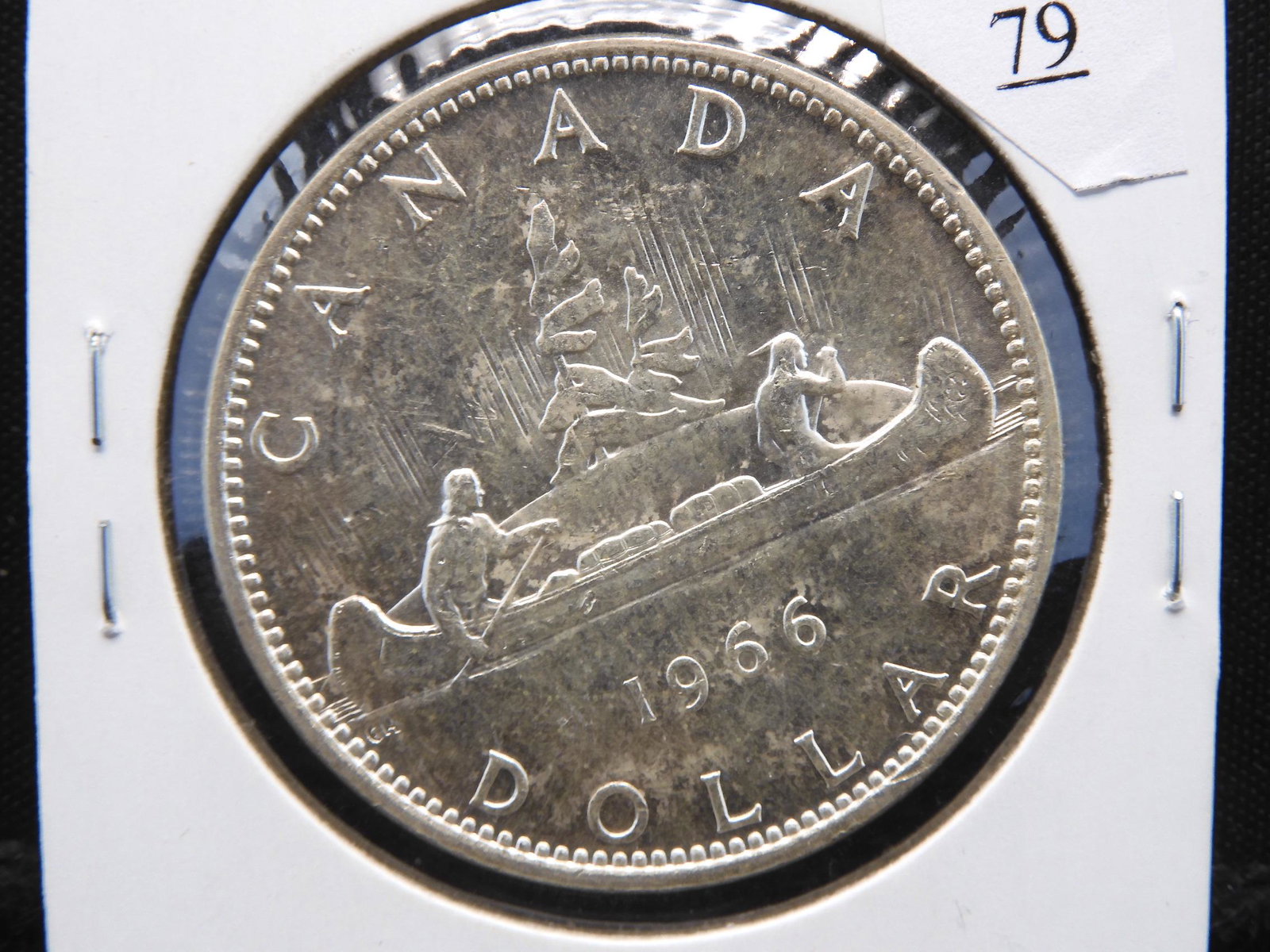 1966 Canada Silver Dollar - Great Look & Condition! 80% (1 of 3)