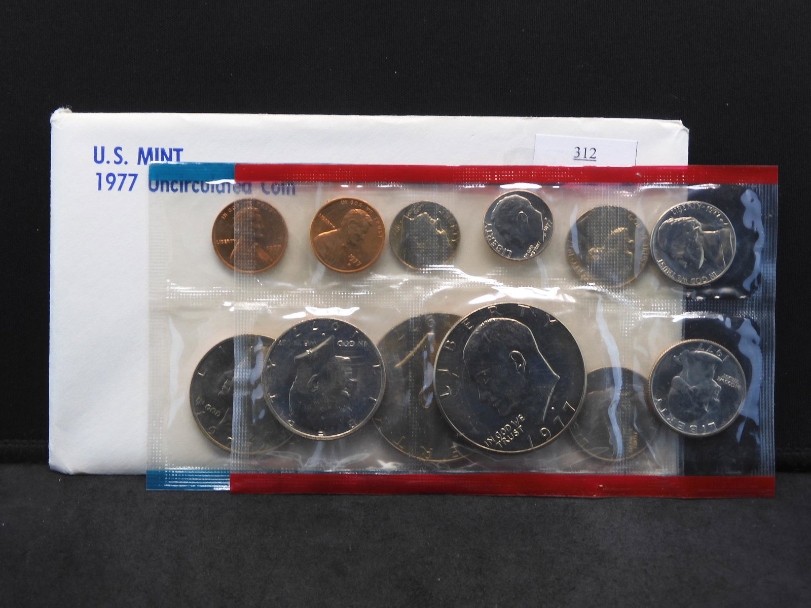 1977 U.S. Uncirculated P & D Mint Set OGP 12 Coin Set (1 of 5)