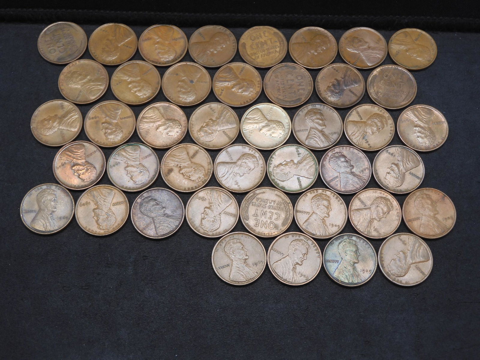 (42) 1909 VDB Lincoln Cents - Mist Mid Grade to Higher (1 of 3)