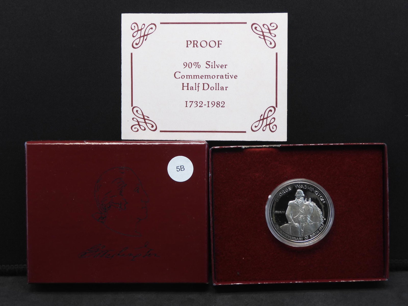 1982-S Proof 90% Silver Commemorative Half Dollar (1 of 4)