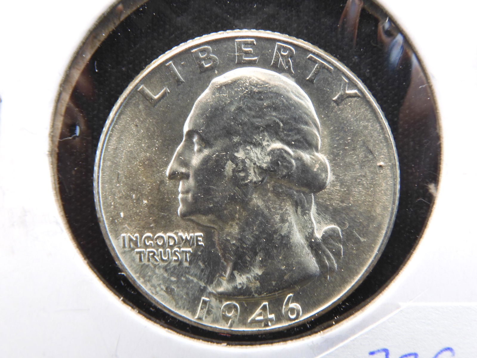 1946 Silver Washington Quarter GEM BU Blast White (1 of 3)